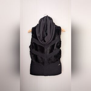Apple Bottoms Black Cowl Neck Sweater Vest